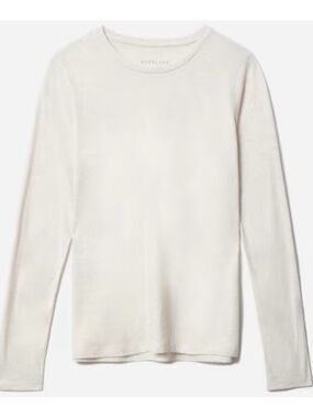Everlane Ivory Long Sleeve Top